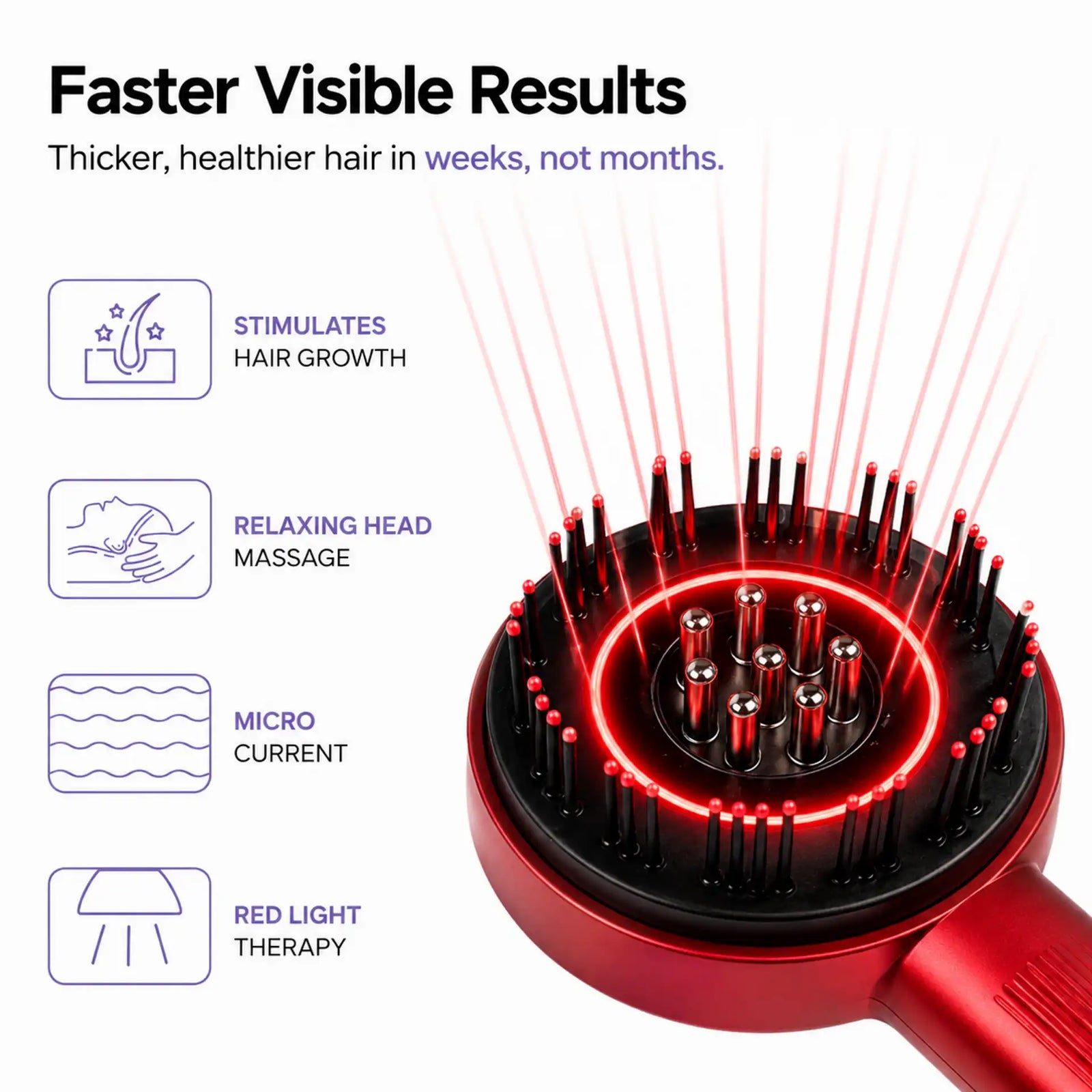 Red Light Scalp Massager